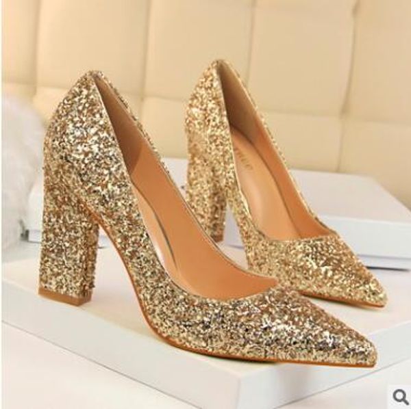 

2020 new arrived summer handmade shoes woman high heel women pumps party pointed toe slip on, Black