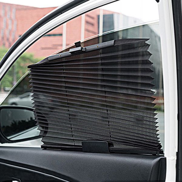 

car truck auto retractable side window curtain sun shield blind sunshade summer car pleated curtains automatic