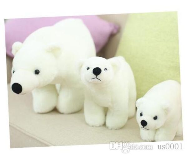 

20/25/35/45cm super lovely polar bear family stuffed plush placating toy gift
