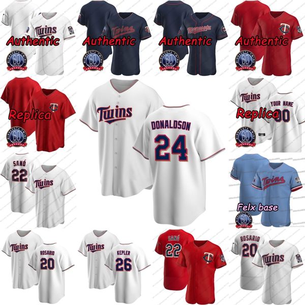 

nelson cruz 2020 60th jersey jorge polanco miguel sano eddie rosario c.j. cron max kepler byron buxton rogers mauer, Blue;black