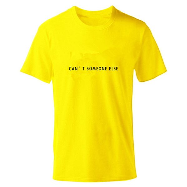 

T Shirt Mens Tshirt O Round Neck High Quality T-Shirt Men Boys Yellow Summer Shirts Cartoon with Logo XS-2XL