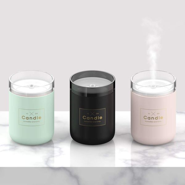 

air humidifier car ultrasonic humidifier air purifier essential oil aroma diffuser candle light purifier car with usb