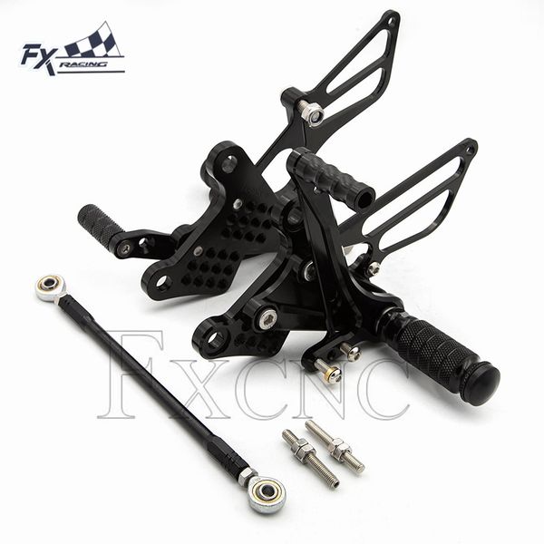 

for ninja zx636 zx 6r zx6r 2009 2010-2018 cnc aluminum motorcycle foot peg rest set footpegs pedal rearset footrest