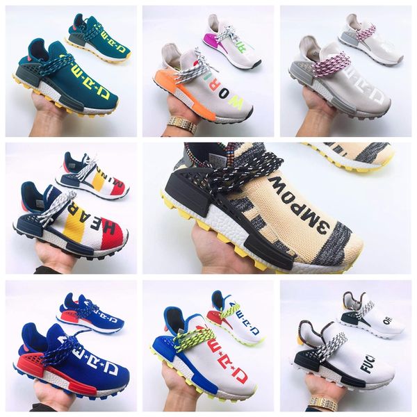 

2018 pharrell williams nmd human race afro pack women men running shoes sport nerd bbc holi trail pharell williams nmds human races trainer