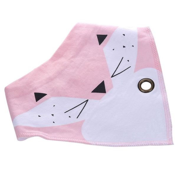 

baby infant toddler cotton triangular bibs saliva towel light green