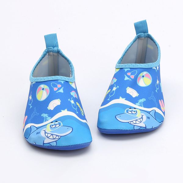 

kids swimming aqua beach barefoot shoes children surfing socks seaside water sports sneakers toddler cartoon shark soft slippers