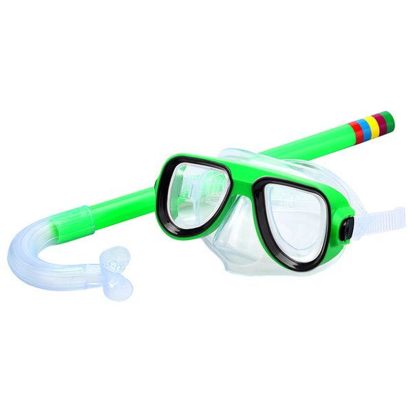 

safe children goggles snorkeling diving + snorkeling sets pvc 5 colors scuba swimming water sports glasses set