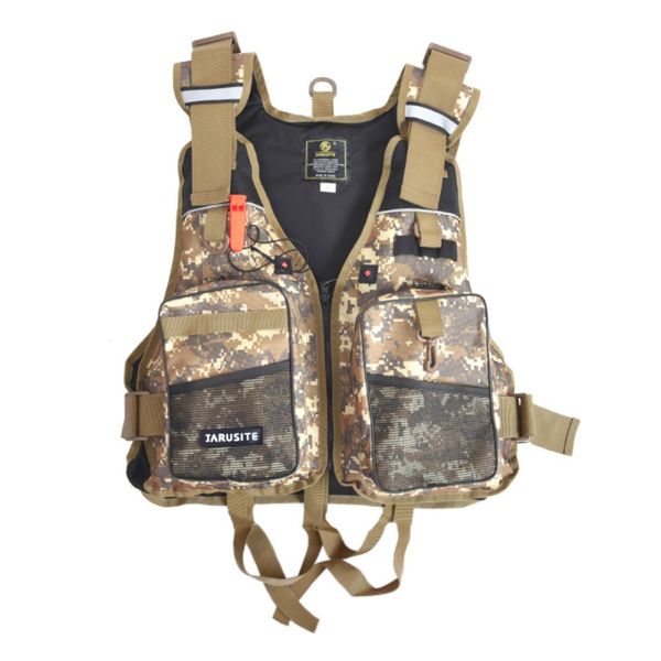 

2019 men's breathable outdoor sport fishing vest lifeguard swimming vest lifeguard safety utility survival, Gray;blue