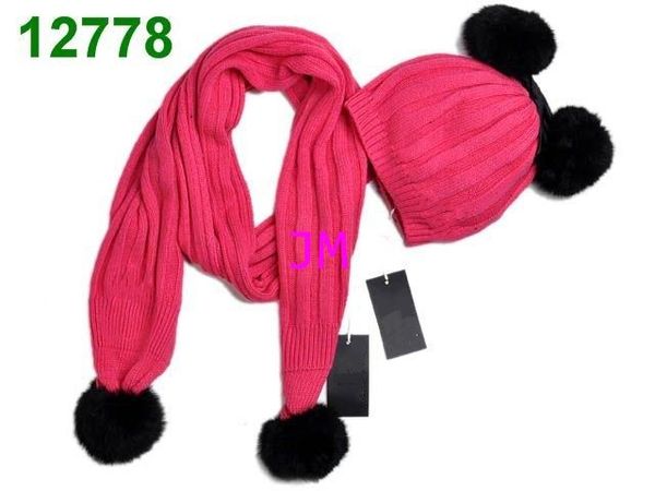 

2018 fashion knitting hats beanie cap with bowknot men's women's winter autumn knitted warm hats and scarves sets, Blue;gray