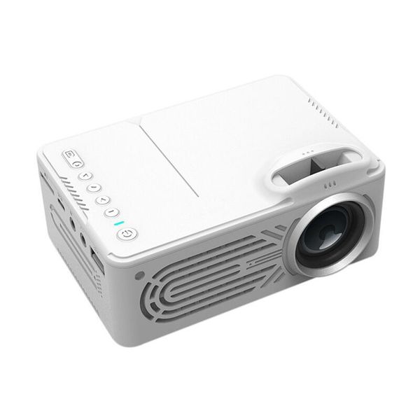 

814 mini micro portable home entertainment projector supports 1080p hd mobile phone connection projector white color