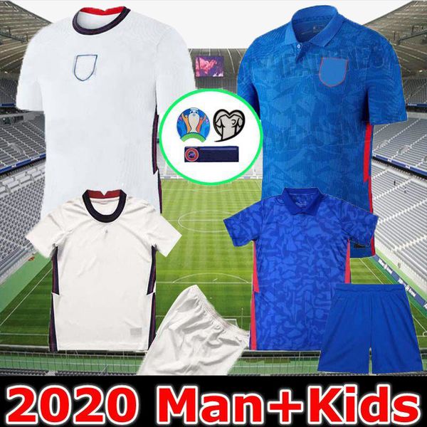 

new thailand england soccer jersey euro cup 2020 jersey kane sterling rashford 20 21 national teams football shirts men kids kit uniforms, Black;yellow