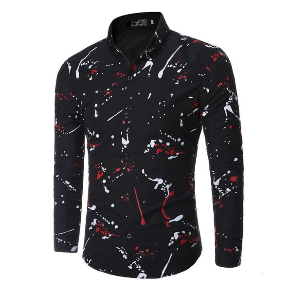 

man ink painting competitive products shirt ink painting literature male shirt, White;black