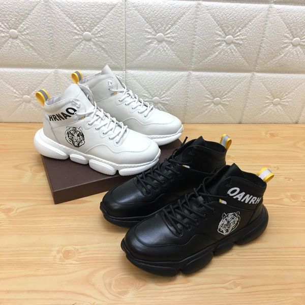 

fast delivery new style high-end men's casual sports basketball shoes hiking shoes triple fashion men's brand platform men's, Black