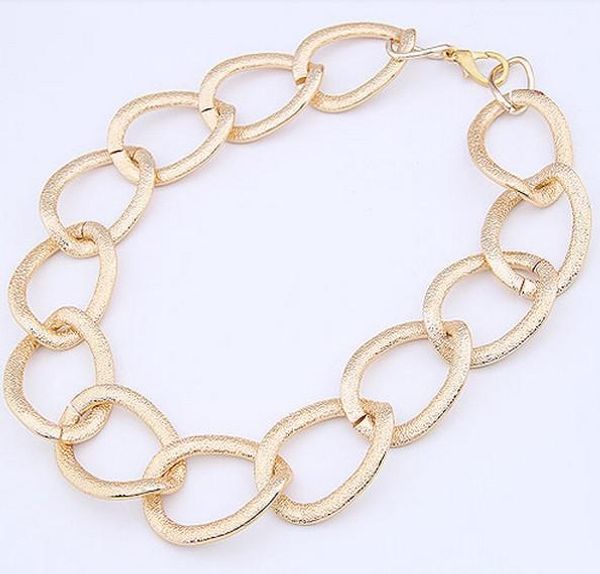 

металлические дамы ожерелье brand new choker ссылка цепи ожерелье корейский стиль punk позолоченный для женщин, Golden;silver