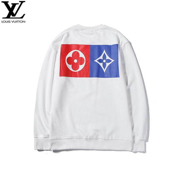 

vl french sweatshirt mens designer hoodie printed pullover luxury cotton round neck sweatshirt fashion trend sweatshirt selling, White;black