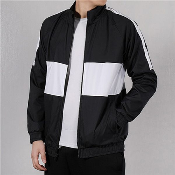 

2019 windbreaker brand outwear jackets football club designer zipper patchwork coats autumn spring long sleeve sports gym running -ljj98304, Black;brown