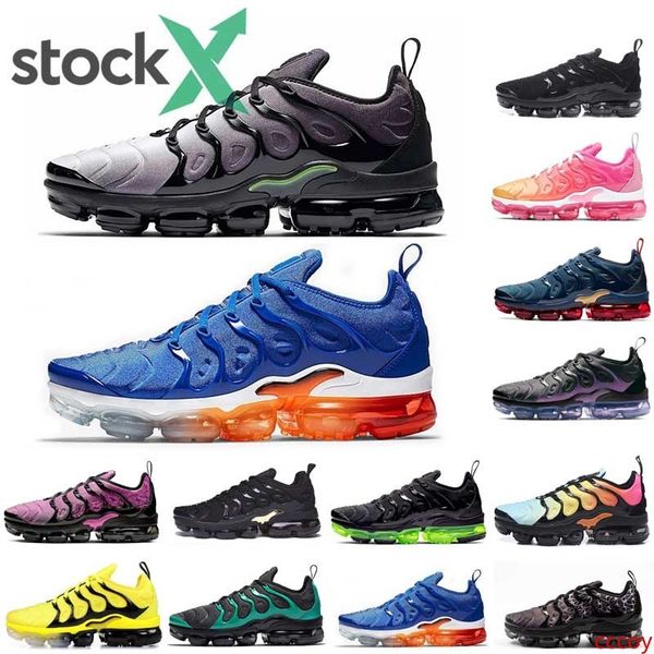 

stock x tn plus men women running shoes triple white megatron eagles active bumblebee anthracite runner trainer mens sneakers des chaussures