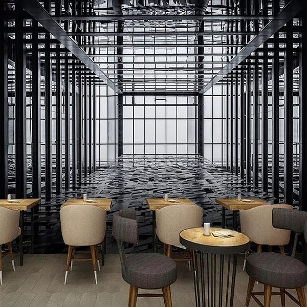 

пользовательское большая настенная 3d обои современного creative 3d расширение пространства офис гостиной tv задней стена декор 5d тиснение