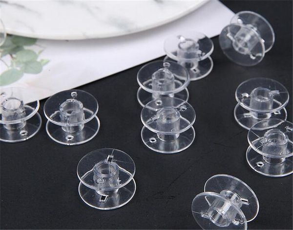 

home textiles clear plastic sewing bobbins spool threads empty spools for brother sewing machine handwork accessories sewing tools
