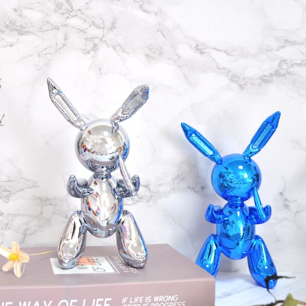 

newly produced american pop art resin craft balloon rabbit figurine statue balloon rabbit elegant gift