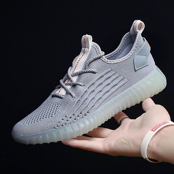 

running shoes men trend sneakers boy breathable flying weaving mesh shoe casual wild shoes zapatillas para hombre