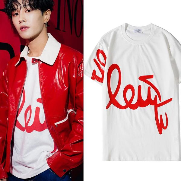 

2020 new styles mens fashion t shirts the same star short sleeve shirts men and womens designer t shirt casual tees, White;black