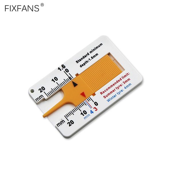 

fixfans 0-20mm auto car tire tyre tread depth indicator plastic gauge meter measurer tool for car truck and suv