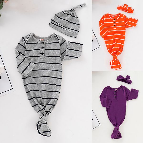 

2pcs/set newborn baby cute striped print swaddle blanket pgraphy accessories toddler infants sack stroller muslin wrap+hat