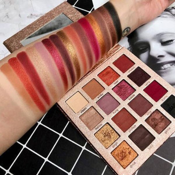 

guicami eyeshadow palette 16 color diamond matte eyeshadow long-lasting waterproof shimmer eyeshadow glitter palette make up set