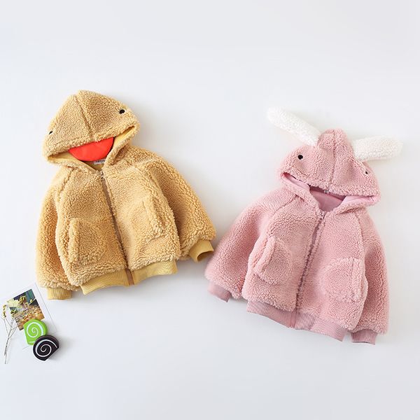 

1861 children's winter jacket girls'sweater coat new kids' korean thickened furry coat children winter fur, Blue;gray