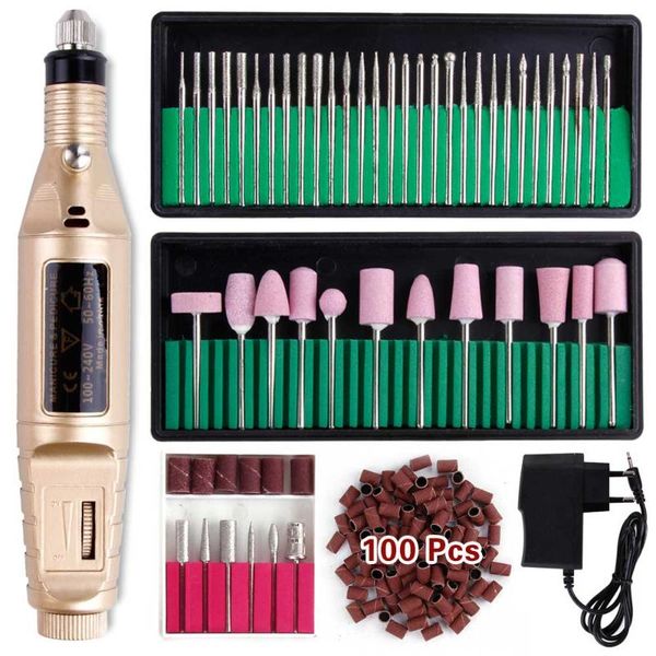 

nail drill & accessories professional manicure machine electric bits set mill cutter art sanding file gel polish remover ceramic