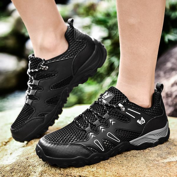 

sanzoog summer mesh hiking shoes men outdoor trekking anti-skid camping trail mountain shoes treking hike tracking trecking