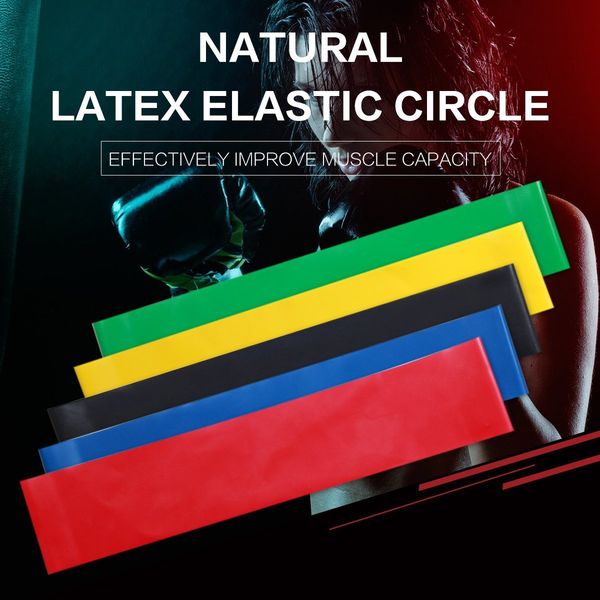 

500*50*0.9mm elastic gym fitness equipment tensile belt 4 rubber ring resistance bands with yoga fitness muscle fitness equipment expander