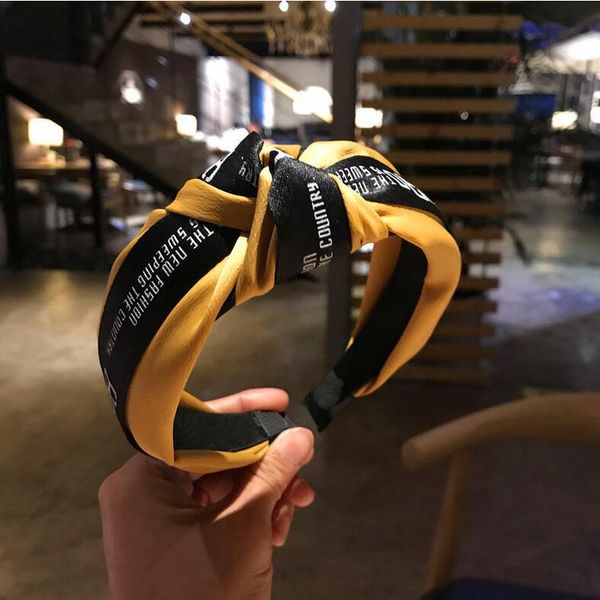 

fashion jewelry middle tie a knot 80 90 hair band headband hairwear 6 colors can choose, Golden;white