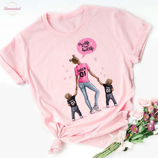 

super mama print t shirts for women mothers love print pink t shirt tees shirt femme harajuku vogue t shirt streetwear, White