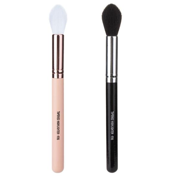 

f35 - tapered highlighter makeup brush perfect professional individual face foundation make-up contour brush