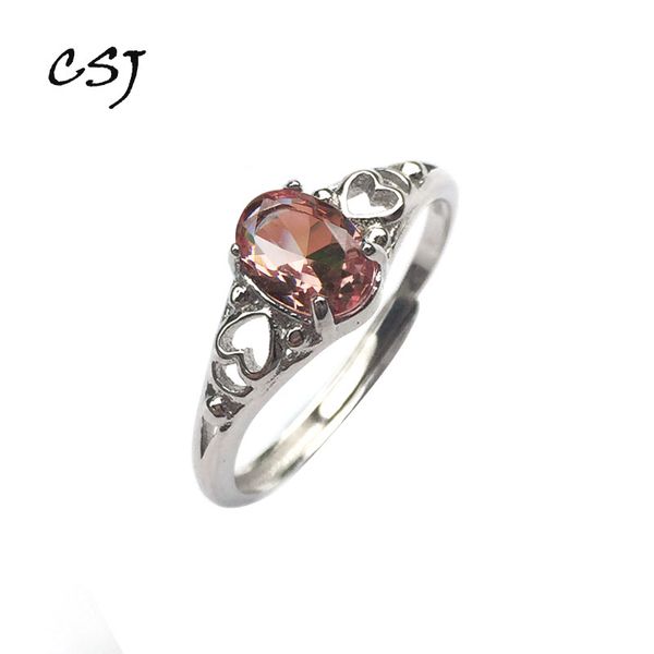 

csj oval 6*8 mm zultanite change color ring sterling 925 silver created zultanite fine jewelry mom or madam daily wear gift box, Golden;silver