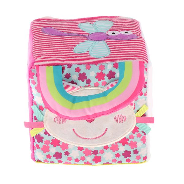 

baby wrist ring rattle educational plush toy building blocks cube 12cm