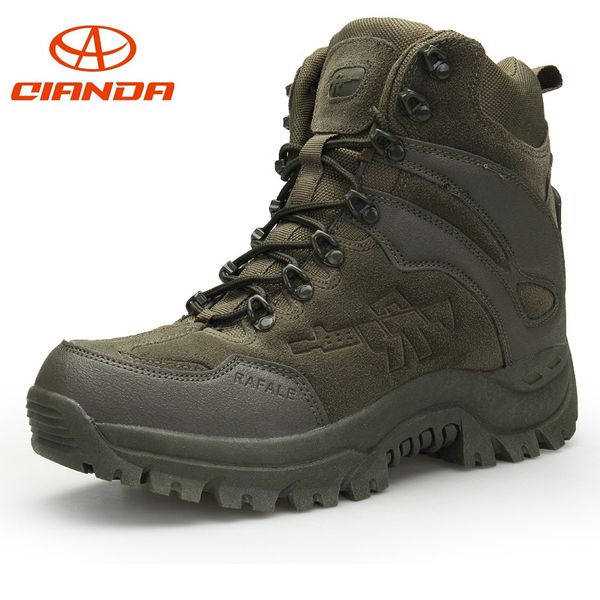 

professional outdoor sport tactical mountain climbing boot men wear-resisting shoes non-slip large size trekking hiking shoes