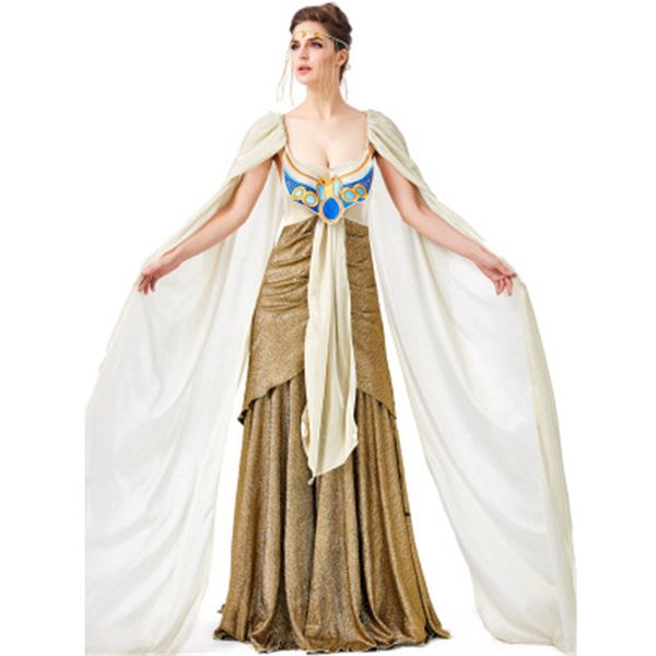 

women girls halloween costumes ancient egypt egyptian pharaoh king empress cleopatra queen costume cosplay clothing wig s m l, Black;red