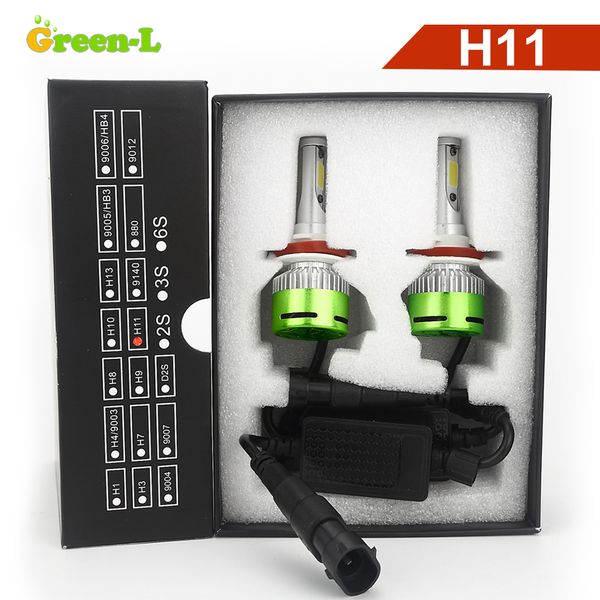

green-l led h11 headlight 9000lm 60w fog lights led car lights h7 h4 h1 h3 9005 h11 9006 lamps for car 24v ing