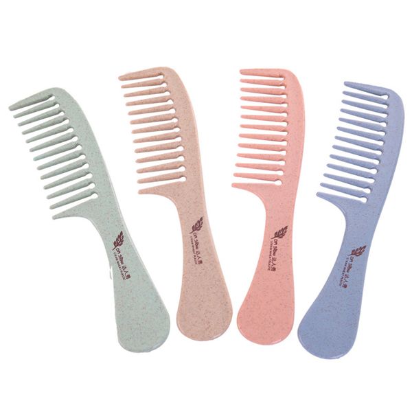 

1pcs wide tooth comb abs plastic heat-resistant large hair comb wide tooth anti-static detangling hairdressing hair styling tool, Silver