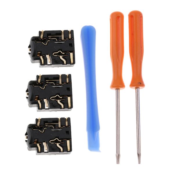 

for xbox one s controller 3.5mm jack headphone audio component port + t6/t8 screwdriver repair kit