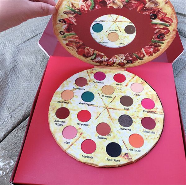 

2019 new pizza imeago 18 color eye hadow palette 18 deliciou topping matte himmer containing bru he bronzer palette blu h dhl