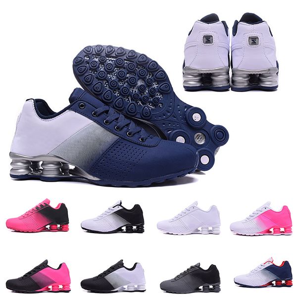 

with box shox deliver 809 running shoes for men women brand deliver oz nz brand sneakers mens trainers triple s sports designer 36-46, White;red