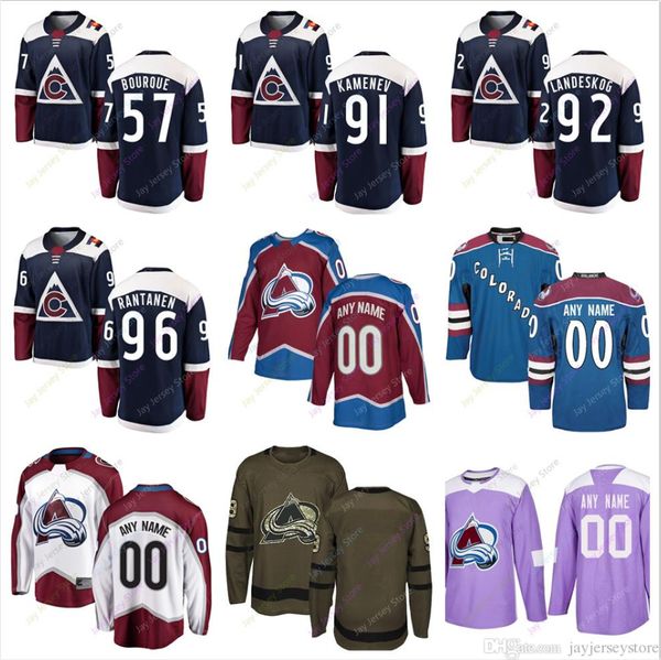 

Sheldon Dries Gabriel Bourque Vladislav Kamenev Gabriel Landeskog Mikko Rantanen Jersey 2019 Men Women Youth Colorado Avalanche Salute Cheap