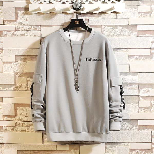 

fa112 2019 new autumn winter men fashion casual t-shirt beautiful streetwear long sleeve t shirt men, White;black