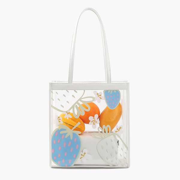 

2020 new summer women's bag transparent jelly bag women's large capacity shoulder