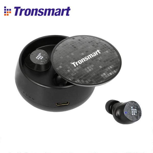 

tronsmart spunky pro bluetooth 5.0 tws earbuds ipx5 waterproof earphones deep bass voice assistant wireless charging headset