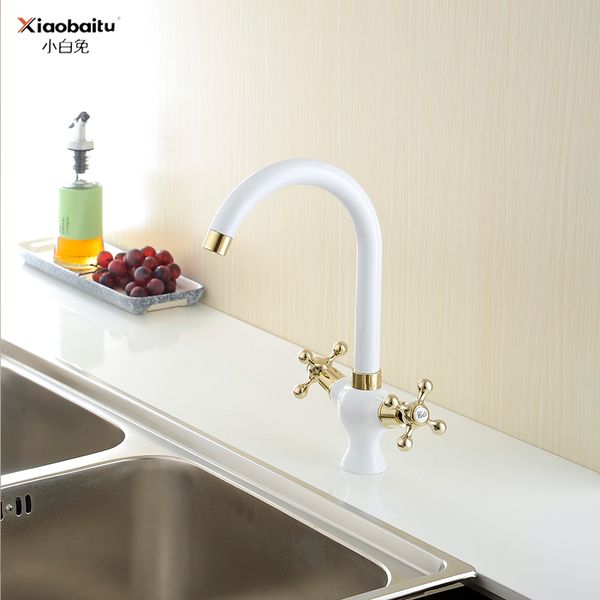 

cold and water tap white bathroom basin faucets vanity vessel sinks mixer tap american heightening copper faucets pq-1008